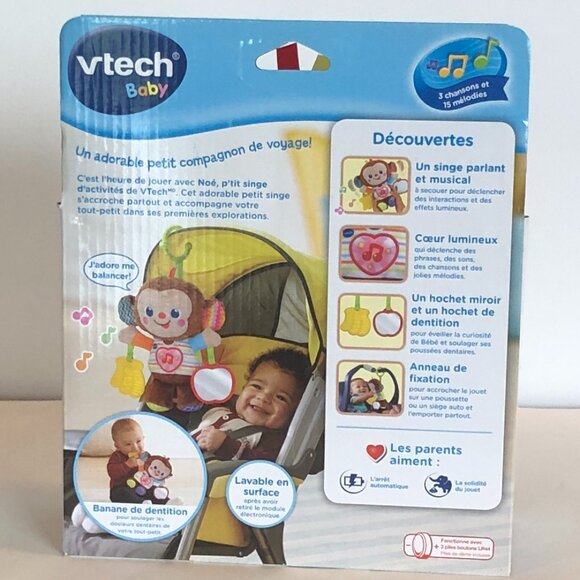 Brand New (French Version) 🐒 VTech Noe, P'tit Singe D'activites™ 🎶👶 - Picture 9 of 10